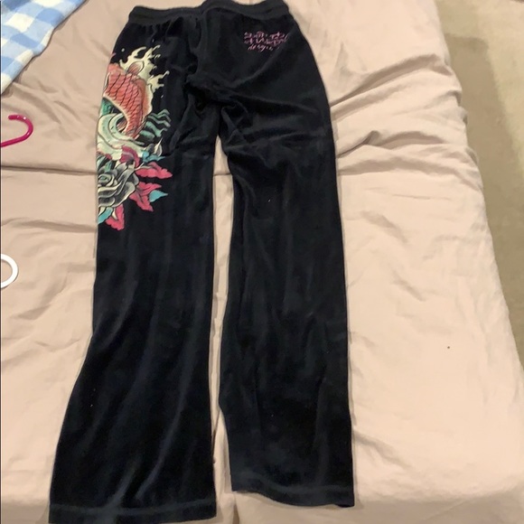 Ed Hardy Other | Ed Hardy Velour Tracksuit 2pc | Poshmark